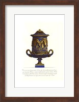 Framed Blue Urn I