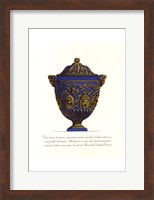 Framed Blue Urn III