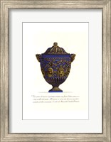 Framed Blue Urn III