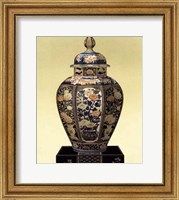 Framed Oriental Blue Vase II