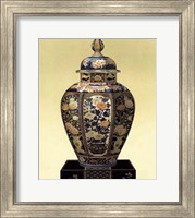 Framed Oriental Blue Vase II