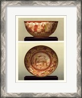 Framed Oriental Bowl and Plate II