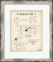 Framed Fokker Dreidecker