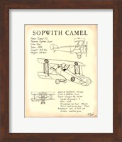 Framed Sopwith Camel