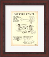 Framed Sopwith Camel