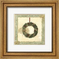 Framed Raffia Wreath II