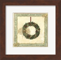 Framed Raffia Wreath II