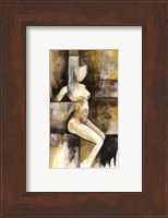 Framed Mini-Contemporary Seated Nude I