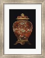 Framed Red Porcelain Vase (P) II
