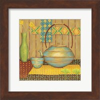 Framed Ginkgo Tea Pot