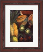 Framed Luscious Tropical Fruit I