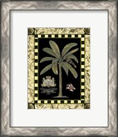 Framed Bordered Palms on Black II