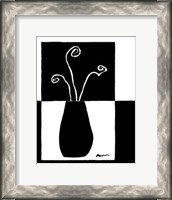 Framed Minimalist Flower in Vase I