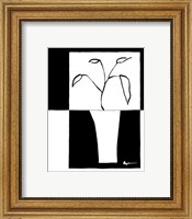 Framed Minimalist Leaf in Vase II