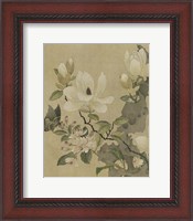Framed Magnolia and Butterfly
