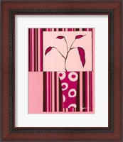 Framed Minimalist Flowers in Pink II