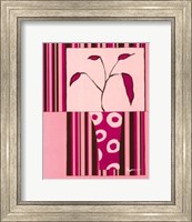 Framed Minimalist Flowers in Pink II