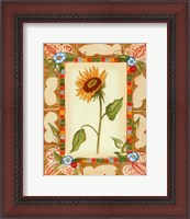 Framed French Country Sunflower I