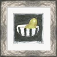 Framed Pear in Bowl