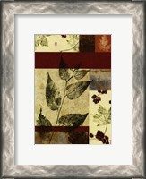 Framed Leaf Print Collage (U) IV