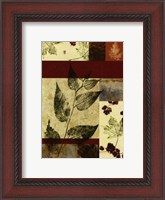 Framed Leaf Print Collage (U) IV