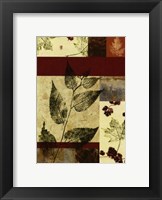 Framed Leaf Print Collage (U) IV