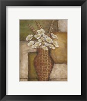 Framed Cubed Floral Study I