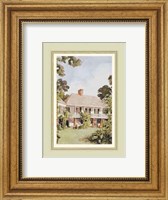 Framed Charming West Indian Plantation House