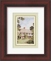 Framed Charming West Indian Plantation House