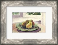 Framed Still Life with Pears in a Sunny Window
