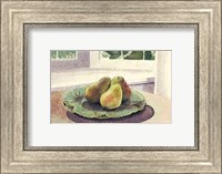 Framed Still Life with Pears in a Sunny Window