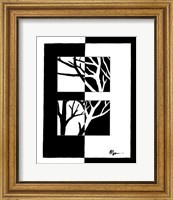 Framed Minimalist Tree I