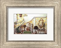 Framed Graceful Staircase Hall in the Carolinas