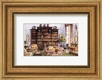 Framed Library Sitting Room in an American Country House