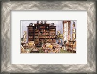 Framed Library Sitting Room in an American Country House