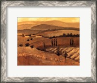 Framed Golden Tuscany Afternoon II