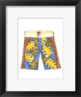 Surf Shorts (CI) I Framed Print