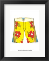 Surf Shorts (CI) IV Framed Print