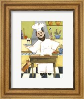 Framed Jolly French Chef