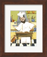 Framed Jolly French Chef