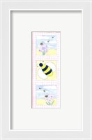 Framed Bee Trio