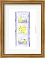 Framed Frog Trio