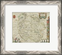 Framed Herefordia Map