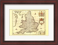 Framed Anglia Map