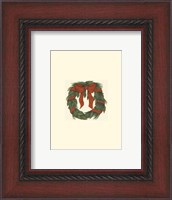 Framed Small Holiday Wreath (H)