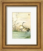 Framed Oriental Cranes II