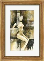 Framed Contemporary Seated Nude I