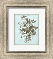 Framed Roses on Blue