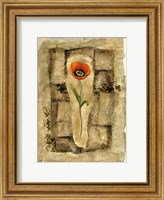 Framed Gilded Poppy I