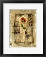 Framed Gilded Poppy II